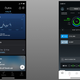 Screenshot of Oura app, left, and Whoop app, right